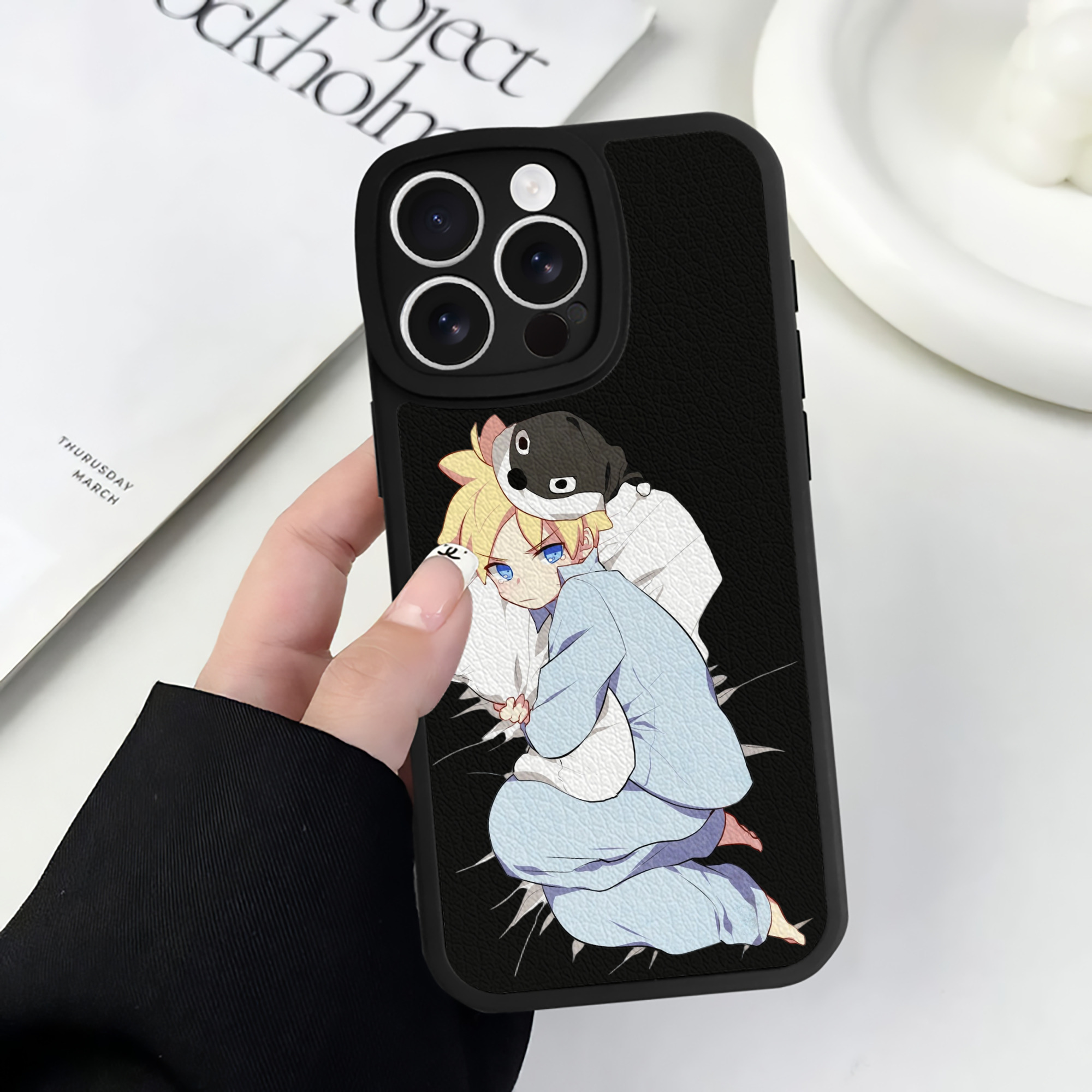 （画像用） NARUTO -ナルト- うずまき ナルト Uzumaki Naruto 【iPhone 16シリーズ対応】シリコンスマホケース（レザー調） 材質：シリコン